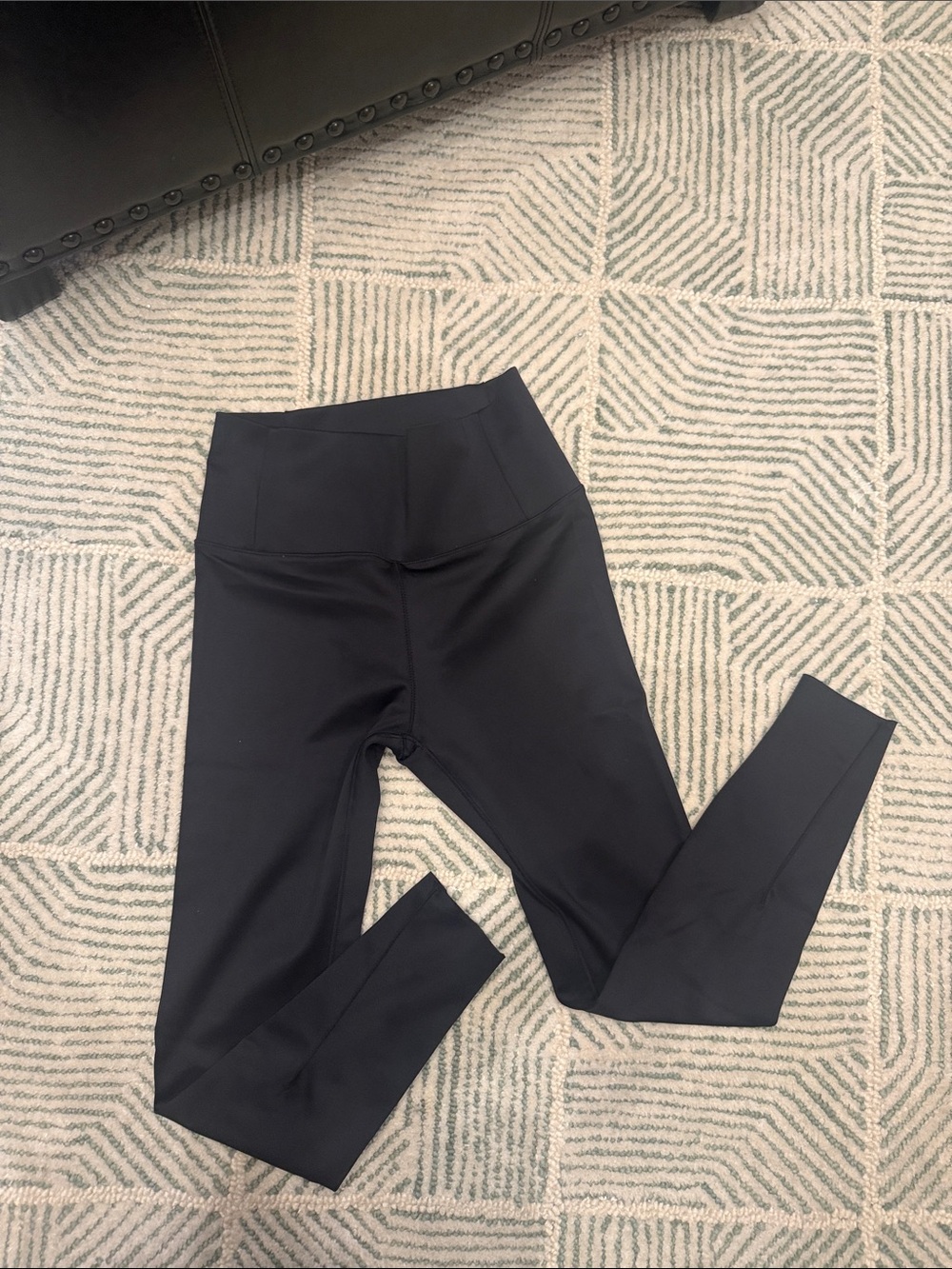 Forte Kids Black High-Rise Leggings